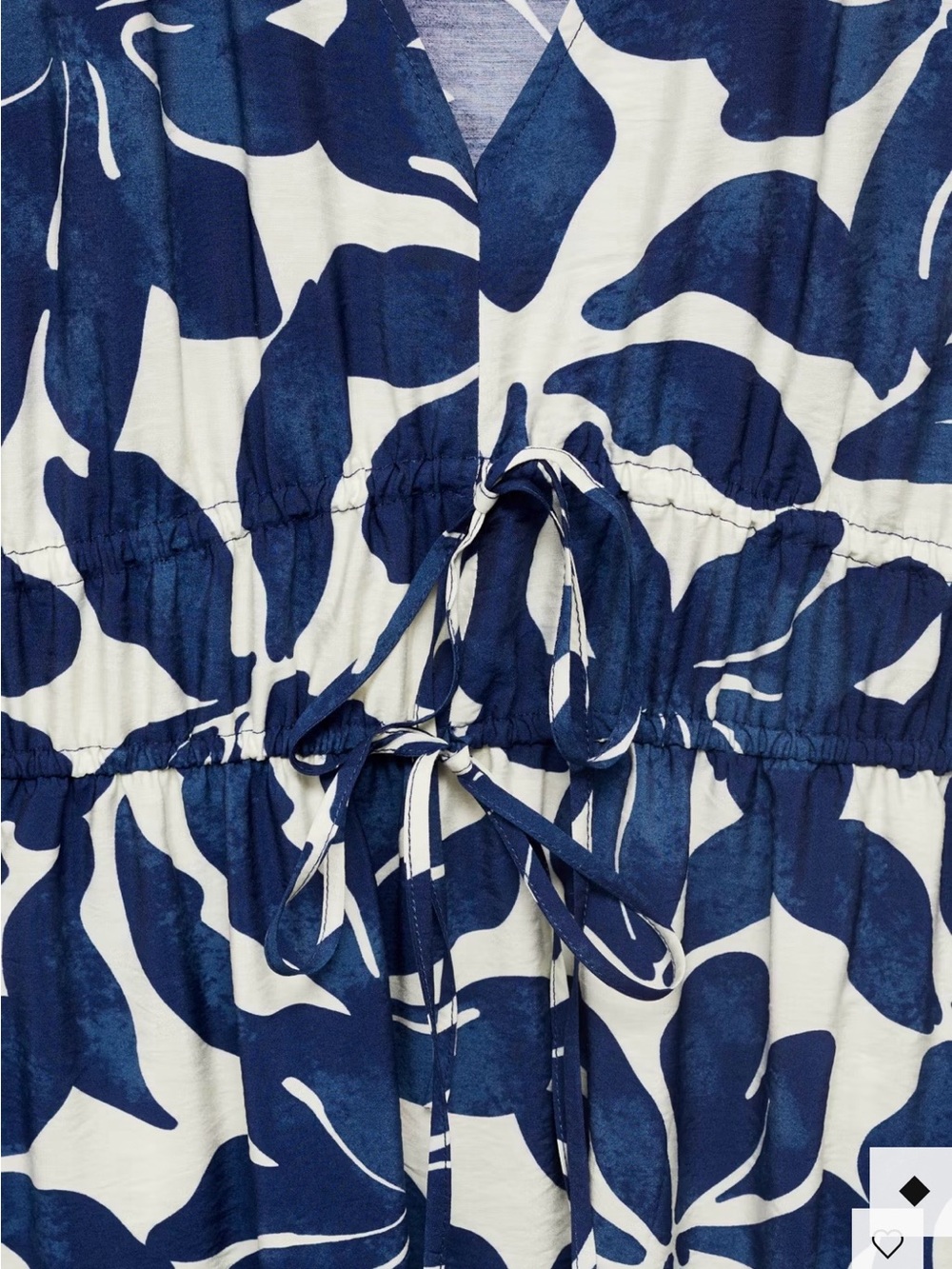 Mango Blue and White Print Maxi Dress - Picture 3 of 7